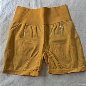 Gymshark Mustard Seamless Shorts